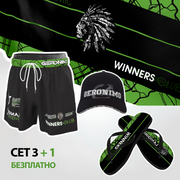 Шорти, кърпа за плаж с джапанки + ПОДАРЪК шапка | 2308p1Set