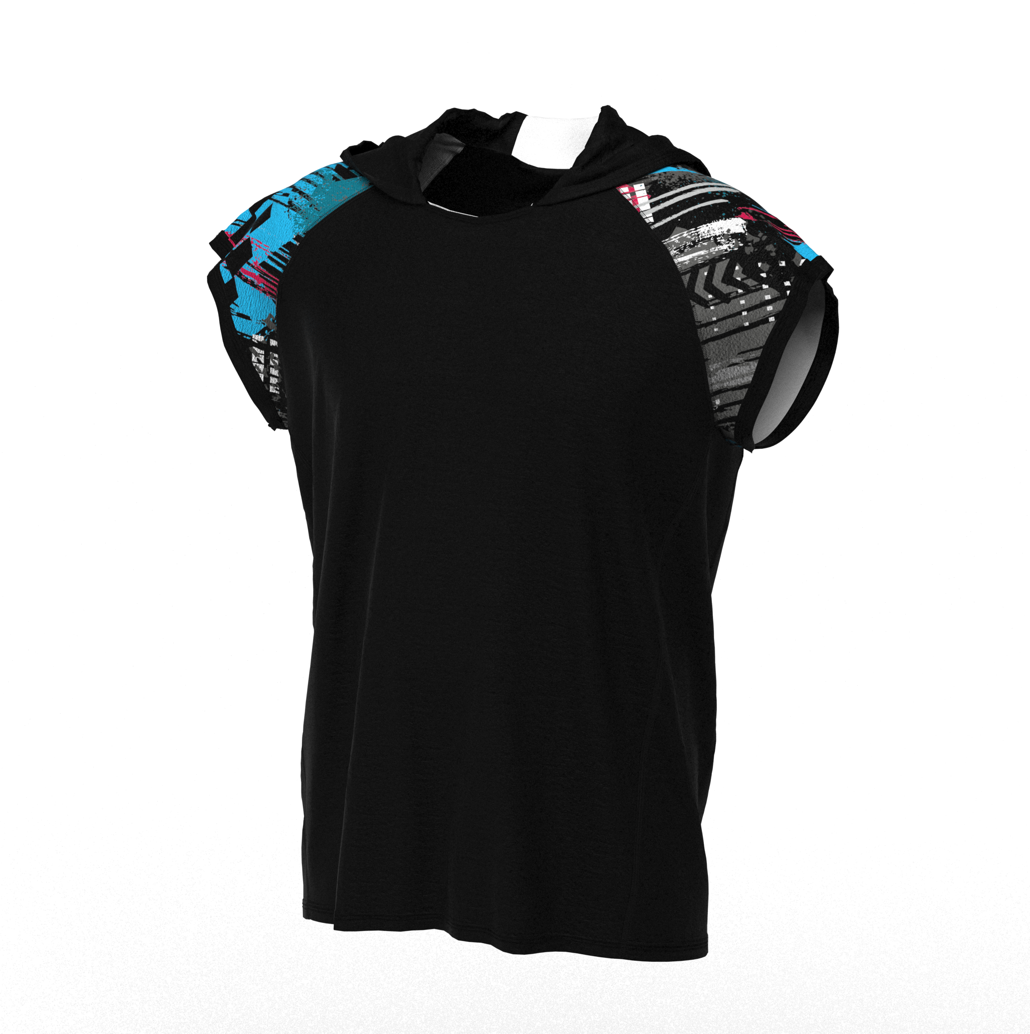 Мъжка тениска с качулка 1954bl1