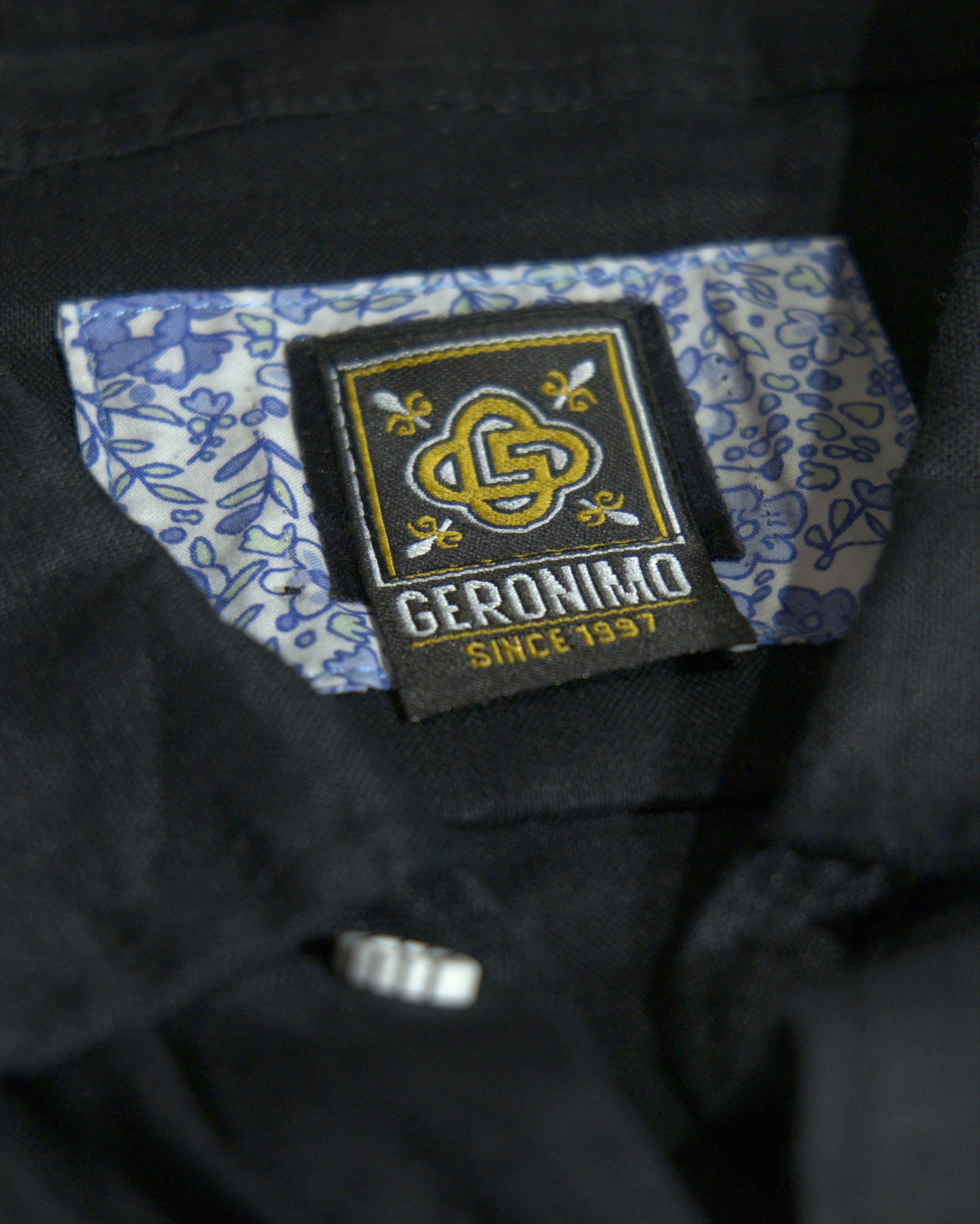 Мъжка ленена риза с дълъг ръкав Onyx Geronimo