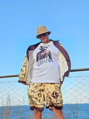 F.O. Глаголица Сатенен Панталон