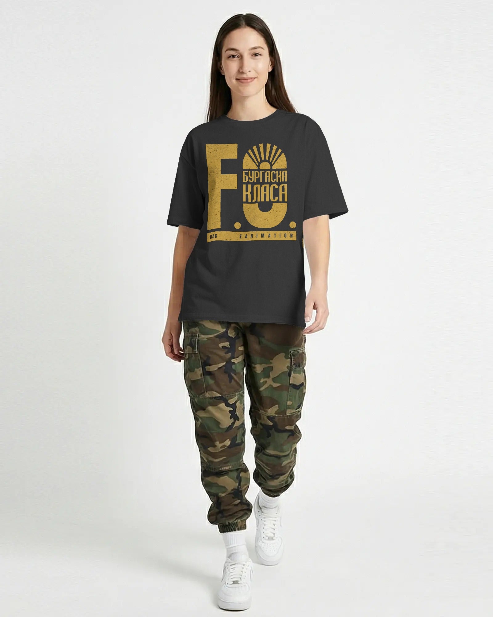 Овърсайз тениска Бургаска класа F.O. x PEEVA