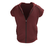 Фитнес суитшърт без ръкави с качулка и цип 2341bl2