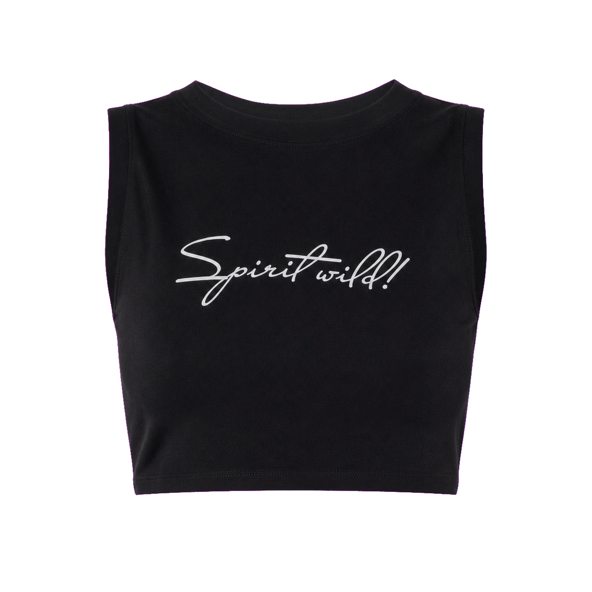 Дамски къс топ Spirit Wild Black Geronimo – продуктова снимка отпред