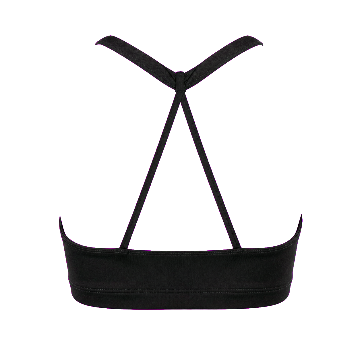 Дамско спортно бюстие Cross Back Black Geronimo – продуктова снимка отзад