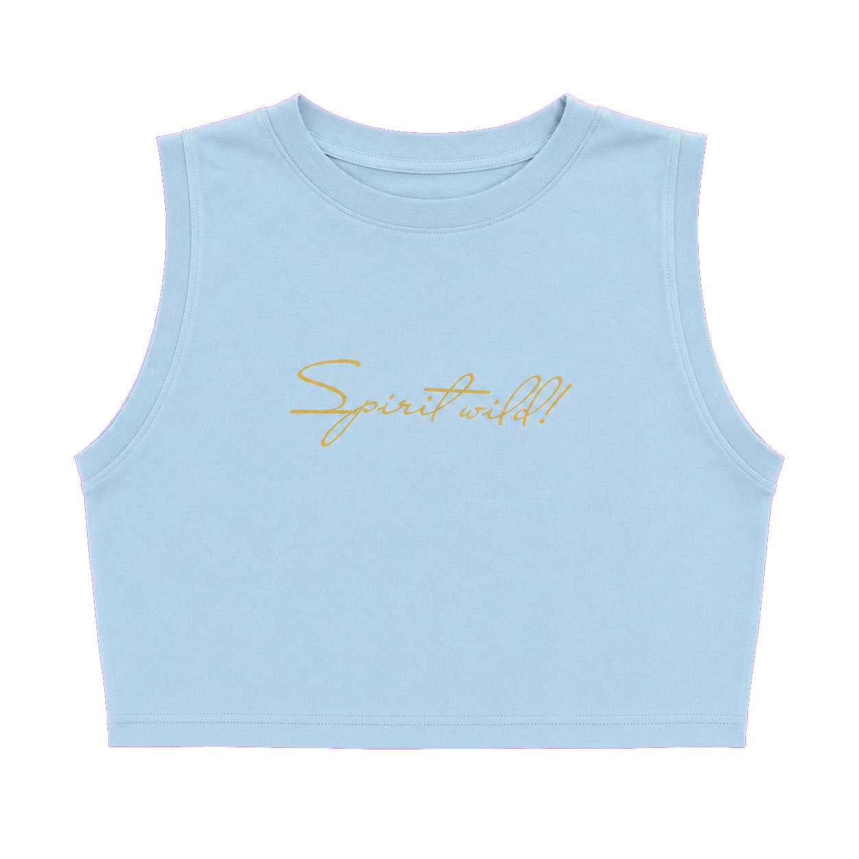 Дамски кроп топ Spirit Wild Sky Blue Geronimo – продуктова снимка отпред