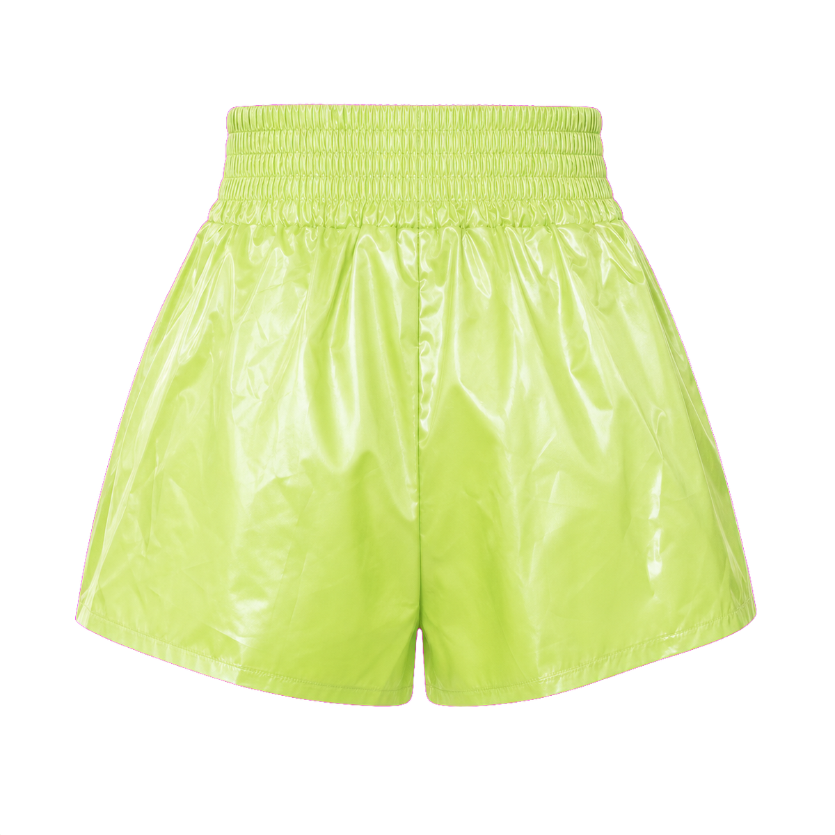 Дамски сатенени шорти Anni Lime Geronimo – продуктова снимка отзад