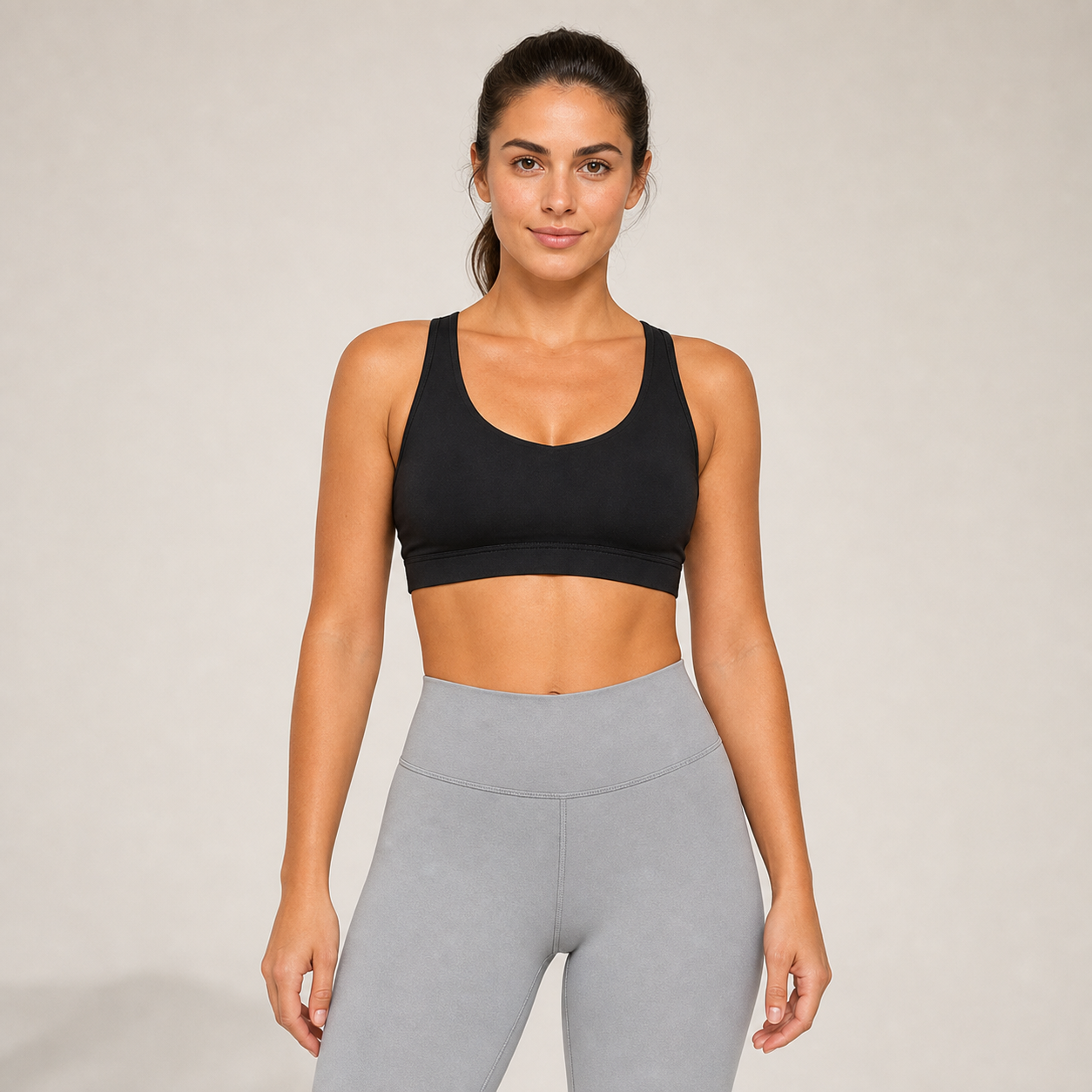 Дамско спортно бюстие Cross Back Black Geronimo