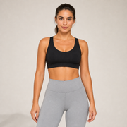 Дамско спортно бюстие Cross Back Black Geronimo