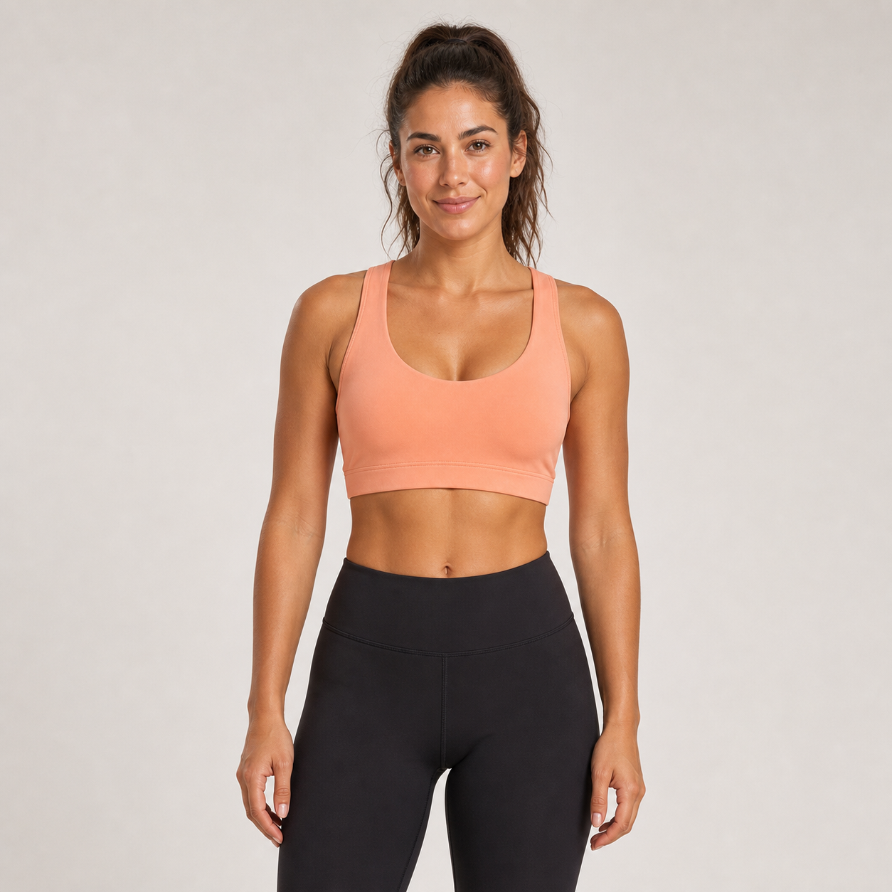 Дамско спортно бюстие Cross Back Peach Geronimo