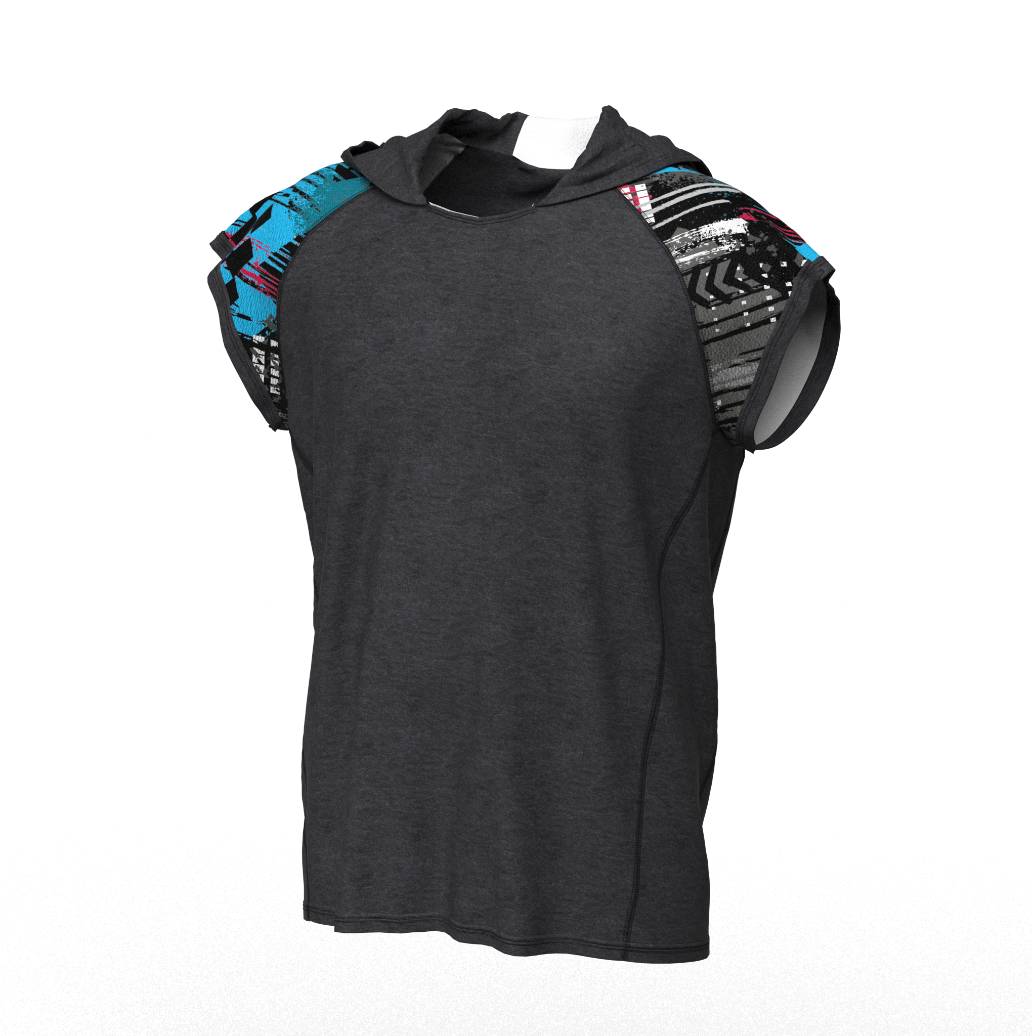 Мъжка тениска с качулка 1954bl1