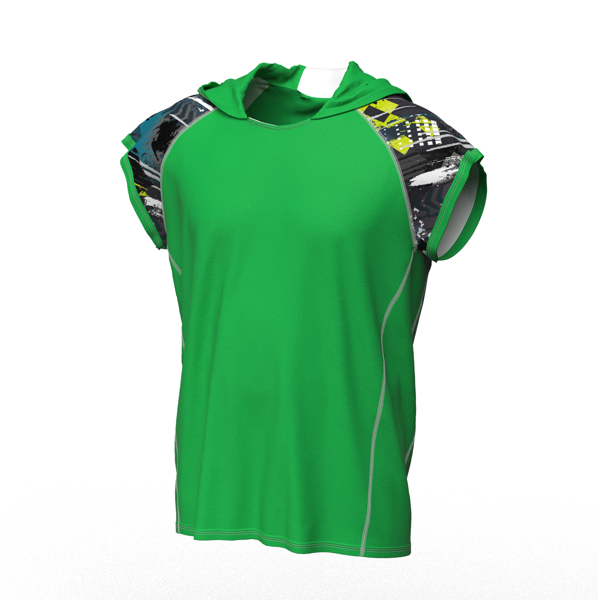 Мъжка тениска с качулка 1954bl1